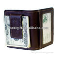 Genuine leather money clip credit card holder money clip card wallets